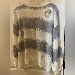 NWOT POL boutique brand distressed sweater